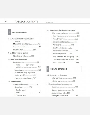 toyota roomy 2022 2023 & 2024 owners manual in english